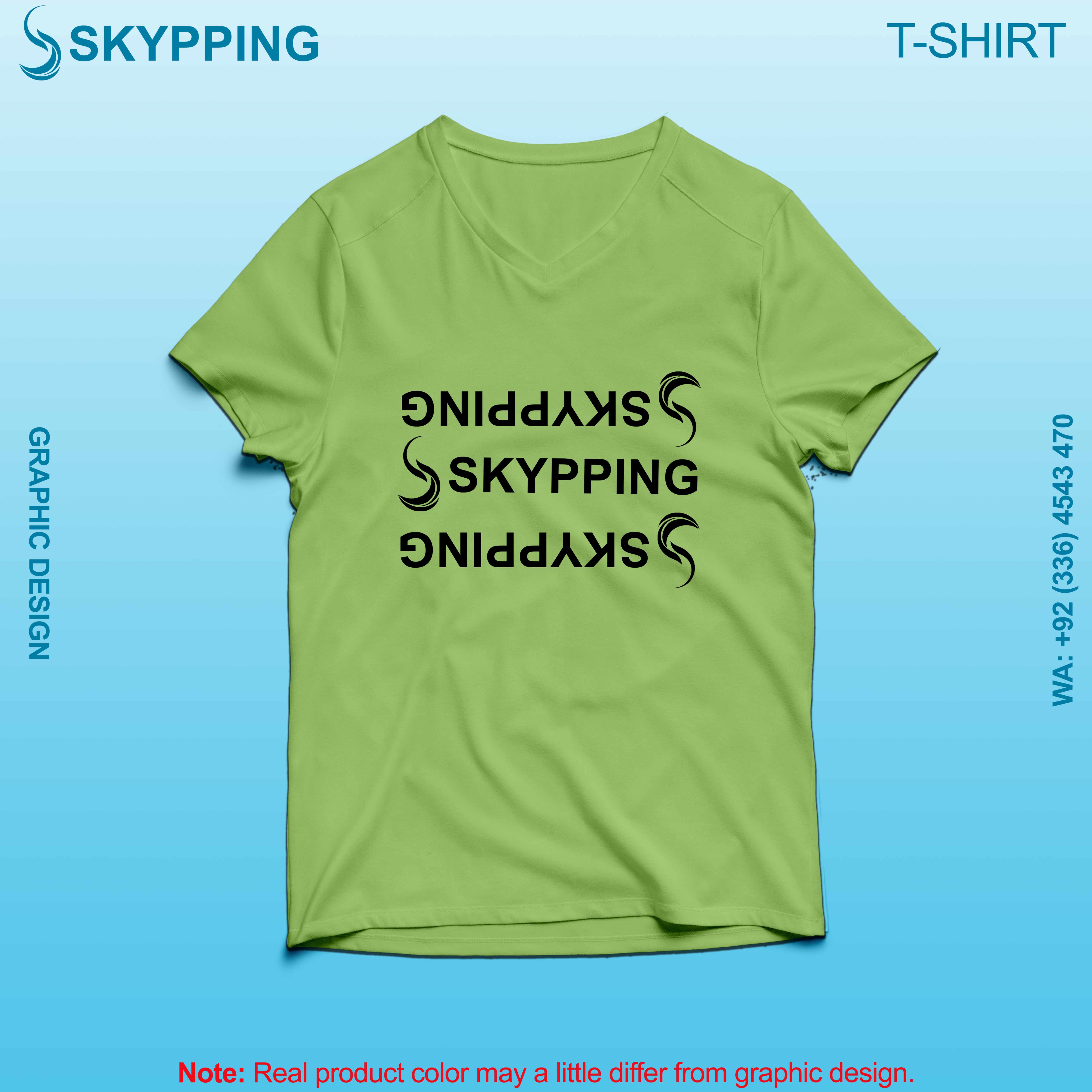 V-Neck Short set-in style sleeve long length t-shirt with shoulder panel for men